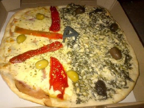pizza Jamón y morrones